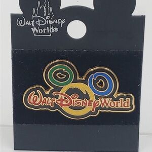 Walt Disney World NWT Colorful Mickey Ears Logo Pin